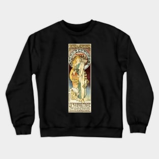 The Samaritan, Alphonse Mucha 1897 Crewneck Sweatshirt